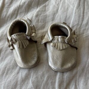Freshly Picked Gold Baby Moccasins